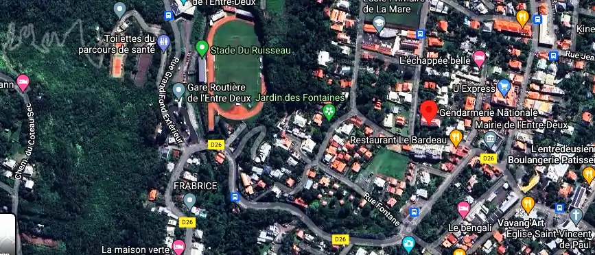 Gendarmerie – Brigade d&rsquo;Entre-Deux à 8 Rue Payet, Entre-Deux 97414, La Réunion