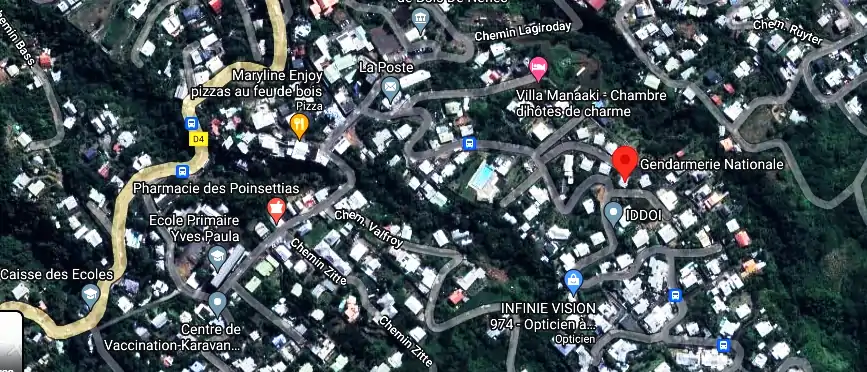 Gendarmerie – Brigade de Bois-de-Nèfles à 45 Chemin de la Piscine, St Paul 97460, La Réunion