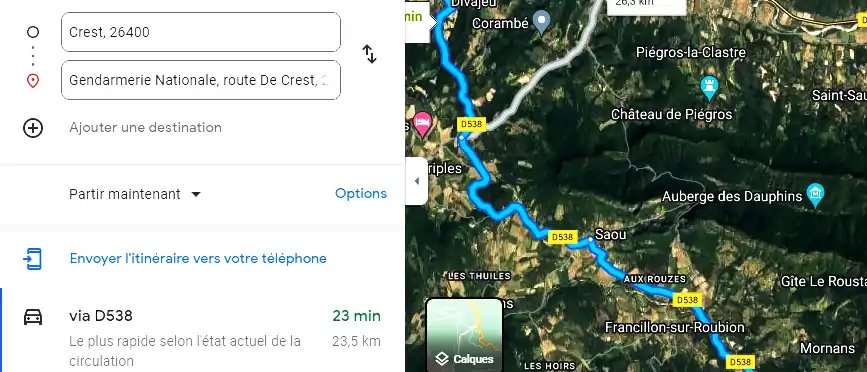 Gendarmerie – Brigade de Bourdeaux à Bourdeaux