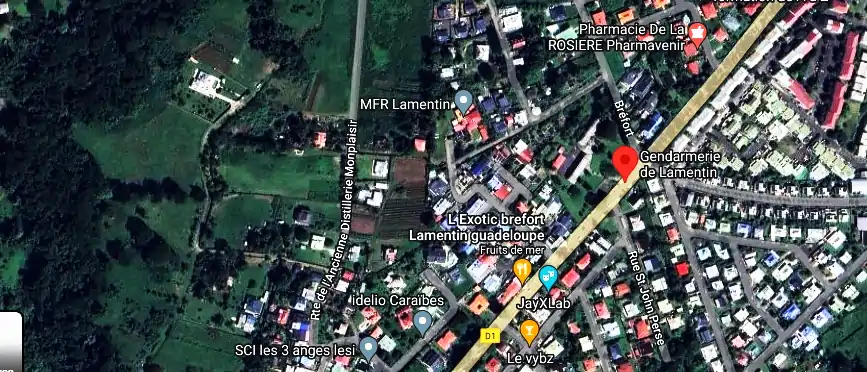 Gendarmerie – Brigade de Lamentin à D1, Lamentin 97129, Guadeloupe