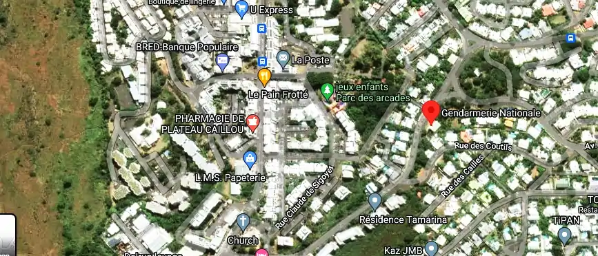 Gendarmerie – Brigade de Plateau-Caillou à 15 Av. des Martins, St Paul 97460, La Réunion