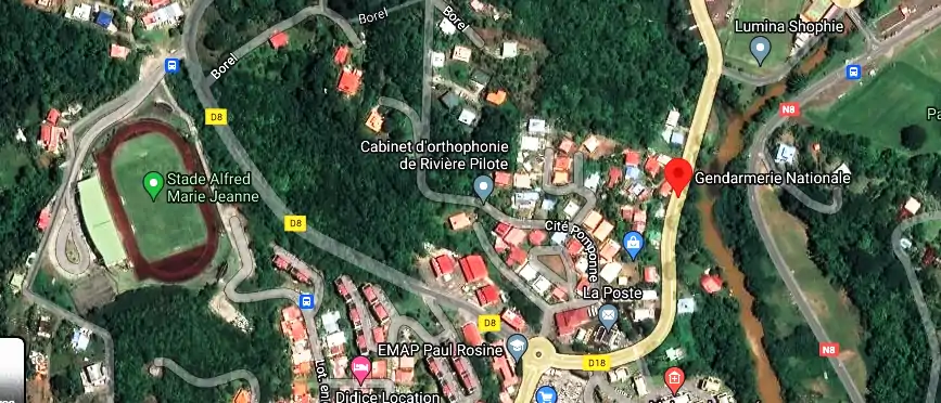 Gendarmerie – Brigade de Rivière-Pilote à Avenue Frantz Fanon, quartier Pomponne, Rivière-Pilote 97211, Martinique