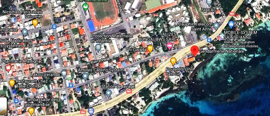 Gendarmerie – Brigade de Sainte-Anne à 1 impasse Section Castaing, Sainte-Anne 97180, Guadeloupe