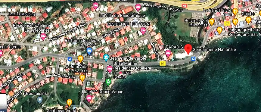 Gendarmerie – Brigade de Sainte-Luce à quartier, chemin départemental 7, Sainte-Luce 97228, Martinique