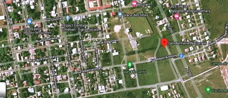 Gendarmerie – Brigade de Sinnamary à 25 Rue Albert Anthony, Sinnamary 97315, Guyane française