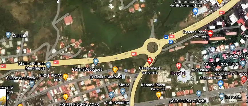 Fourriere à Caserne Place D'Armes, Le Lamentin 97232, Martinique